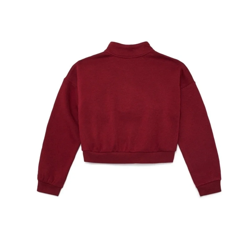 weekend academy girls fleece quarter zip sweatshirt sizes 6-6x